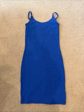 Old Navy Women's Royal Blue Spaghetti Strap Bodycon Dress